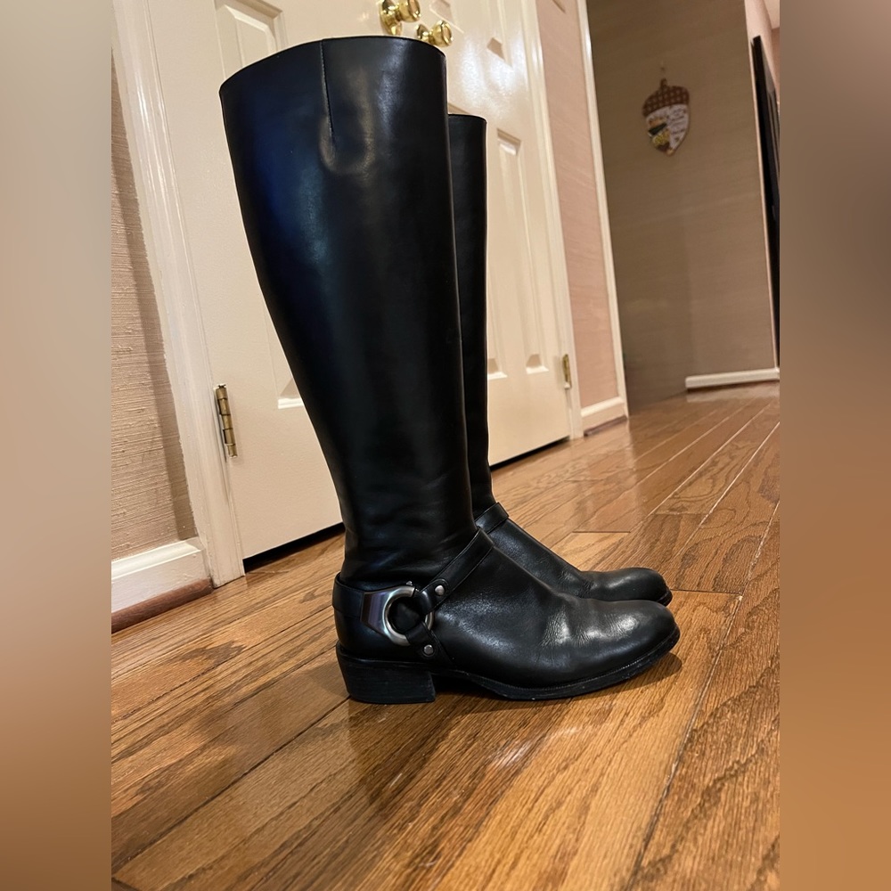 Via Spiga-Kacey Knee-High boots, leather- black, size 5.5